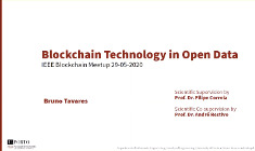 IEEE@Home Blockchain Series - Blockchain Technology in Open Data